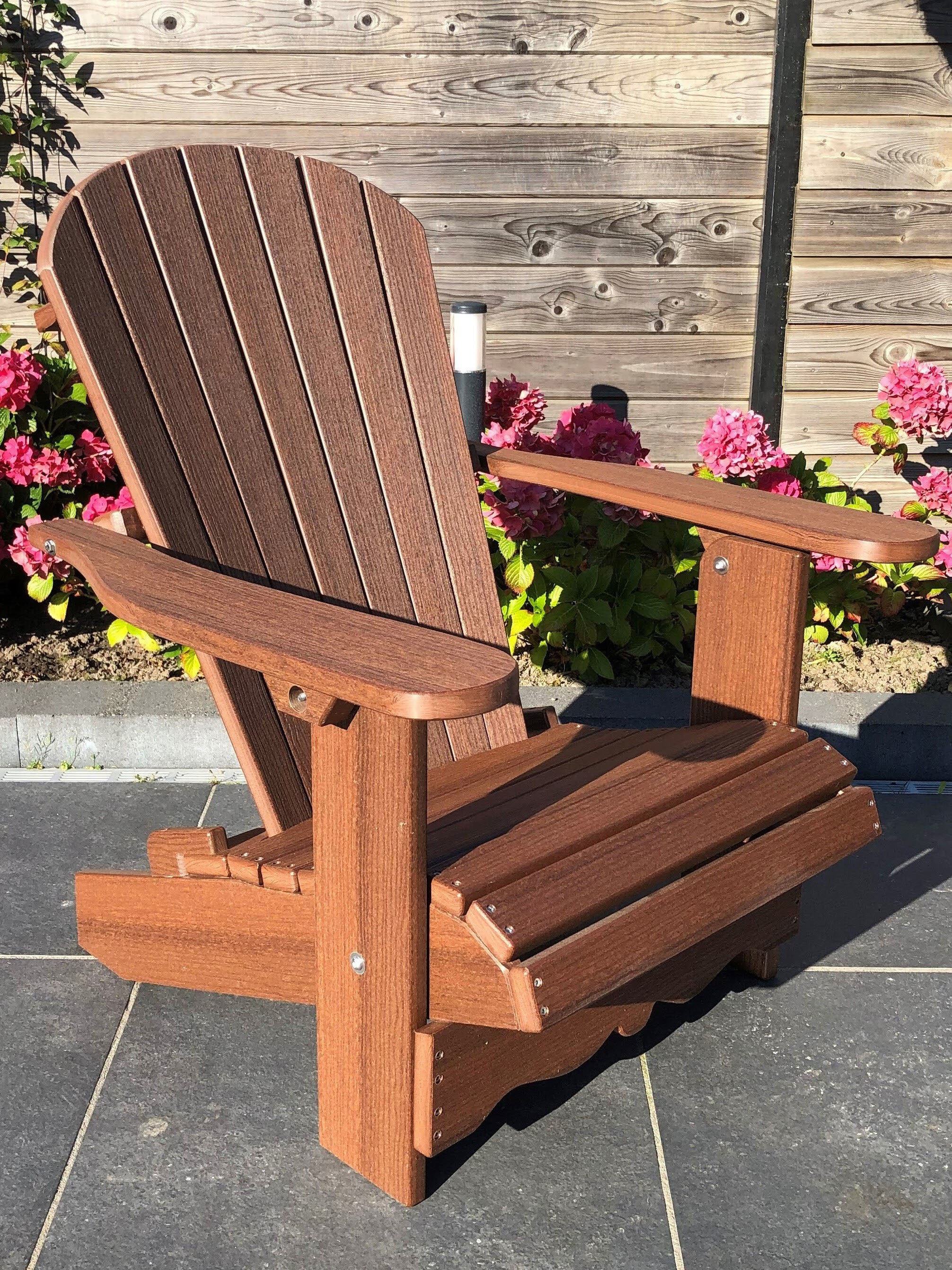 Recycled Plastic Royal Adirondack Chair Wood Look Feel